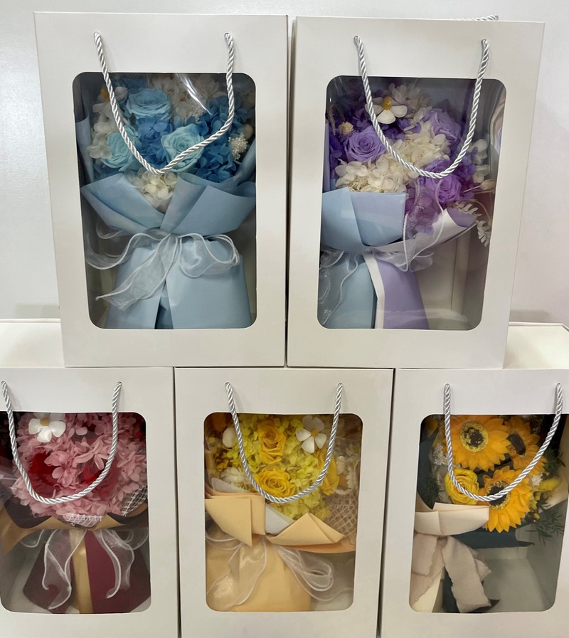 Preserved Rose  Bloom Posy Box